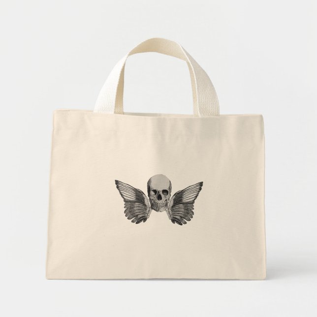 Death Head Angel Tote Bag (Front)