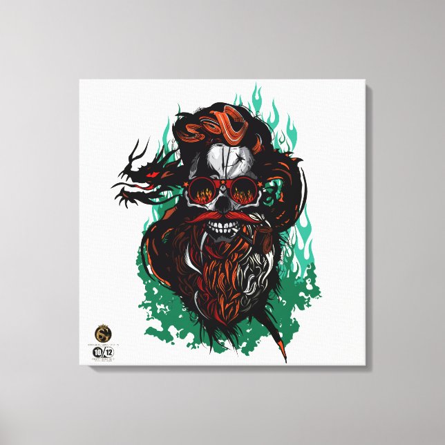 Death head G-Skulls Renegade series 10 of 12 Canvas Print (Front)