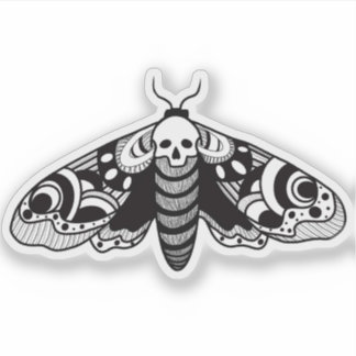 Death Head Hawk Moth Sticker