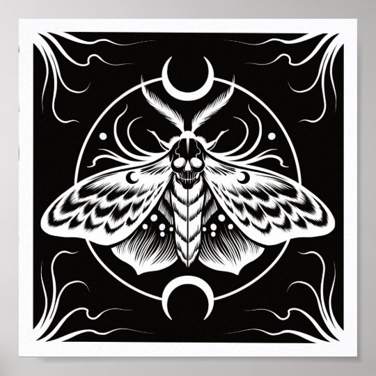 Death Head Moth Poster | Zazzle.com