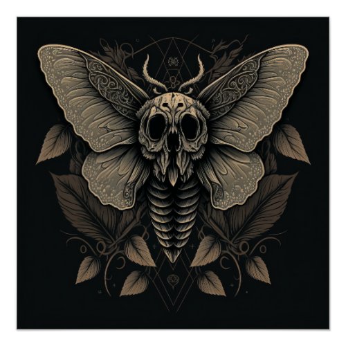 Death Head Moth Poster Gloss