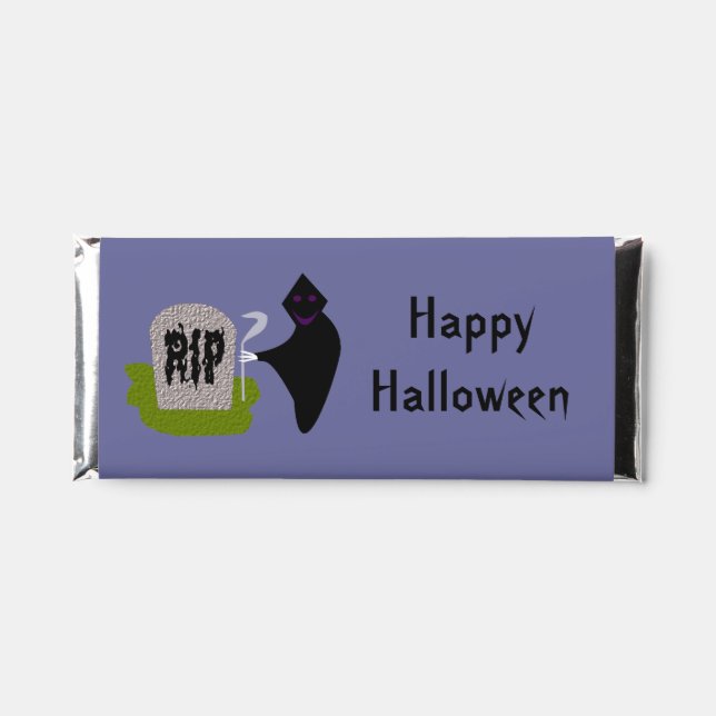Death in the Cemetery Halloween Custom Hershey Bar Favors (Front)