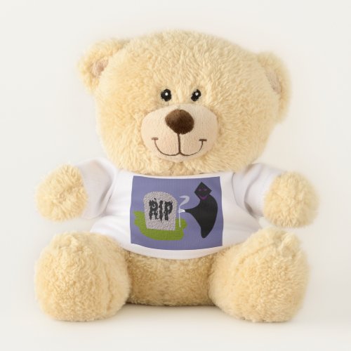 Death in the Cemetery Halloween Custom Teddy Bear
