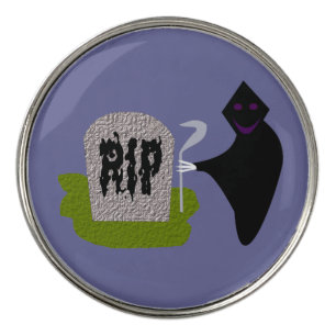 Death in the Cemetery Halloween Golf Ball Marker