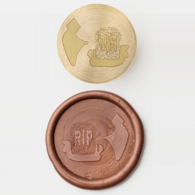 Death in the Cemetery Halloween Wax Seal Stamp (Stamped)
