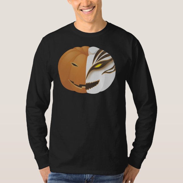 Death Jack O'Lantern Pumpkin Halloween Shirt (Front)
