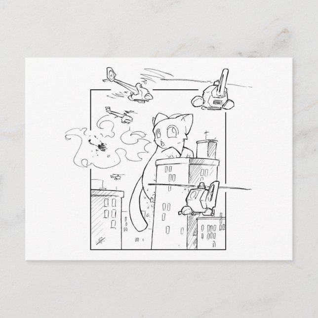 Death Kitten Postcard (Front)