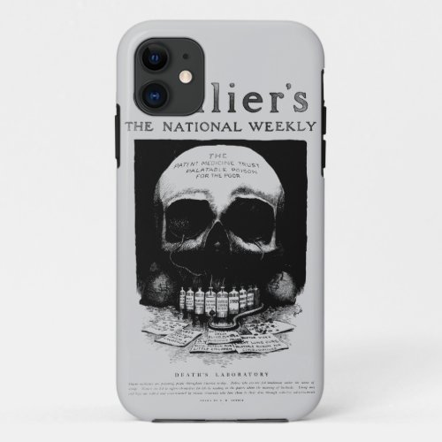 Death Lab Skull Vintage Ad iPhone Case