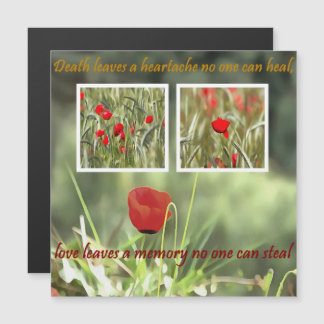Death Leaves A Heartache Poppy Sympathy Card