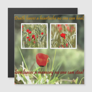 Death Leaves A Heartache Poppy Sympathy Card