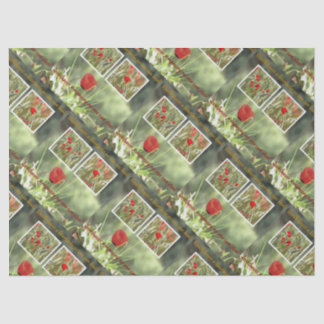 Death Leaves A Heartache Poppy Sympathy Card Tissue Paper
