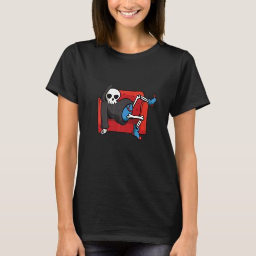Death Lying Couch T_Shirt