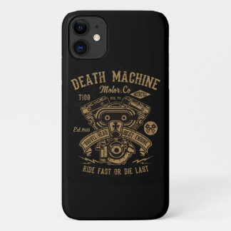 Death Machine Harley Motor Ride Fast or Die Last iPhone 11 Case