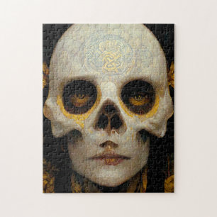 Death Mask Fantasy Sci-Fi Art Jigsaw Puzzle