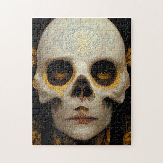 Death Mask Fantasy Sci-Fi Art Jigsaw Puzzle (Vertical)
