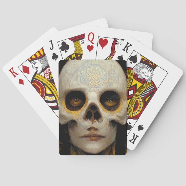 Death Mask Fantasy Sci-Fi Art Poker Cards (Back)