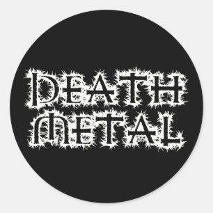 Death Metal Classic Round Sticker