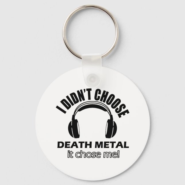 death metal designs keychain (Front)