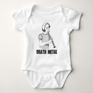 Death Metal Funny Music Genre Heavy Metal Humor Baby Bodysuit
