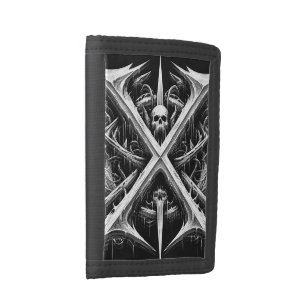 Death Metal Headbanger - Heavy Metal Metalheads Trifold Wallet