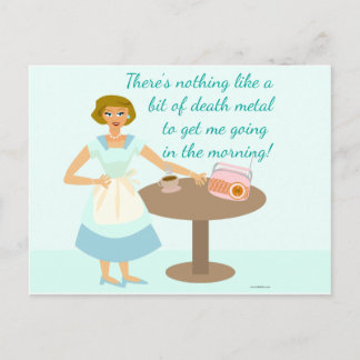 Death Metal Housewife Postcard