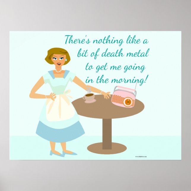 Death Metal Housewife Poster (Front)