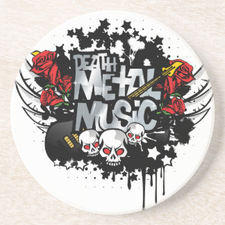 Death Metal Music Sandstone Coaster