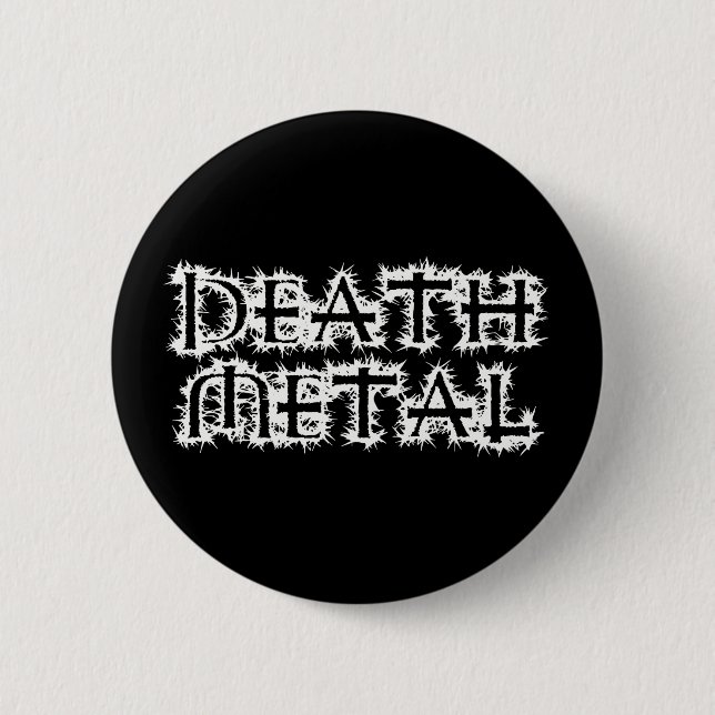 Death Metal Pinback Button (Front)