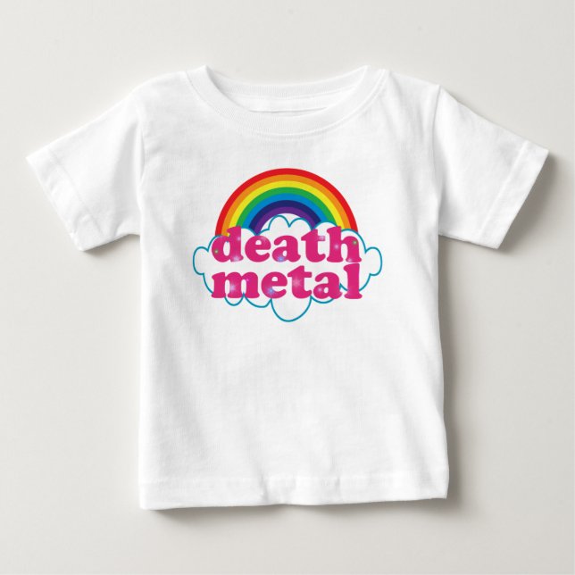 Death Metal rainbow design Baby T-Shirt (Front)