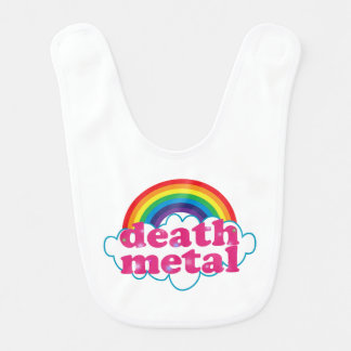 Death Metal rainbow design Bib