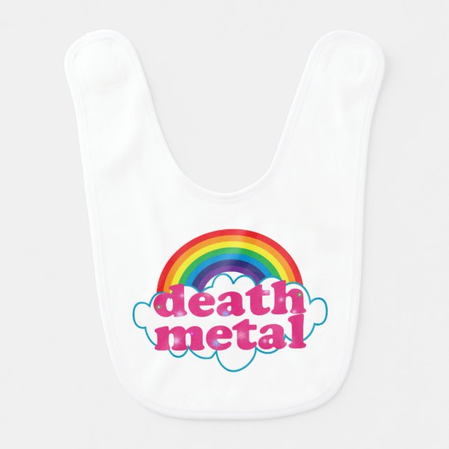 Death Metal rainbow design Bib (Front)