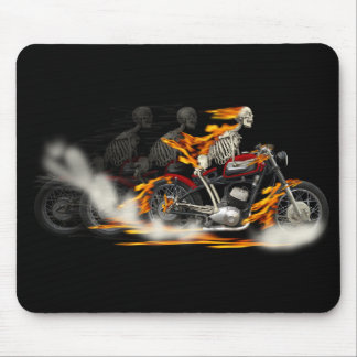 Death Metal Riders Motorcycle Fire Bike Mouse Pad