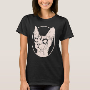 Death Metal Sphynx Cat Satanic Clothing For Men Wo T-Shirt