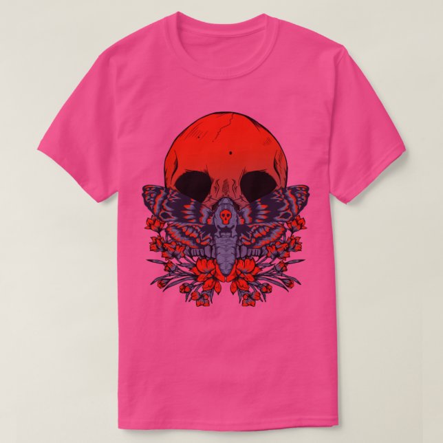 Death Moth skull T-Shirt (Design Front)