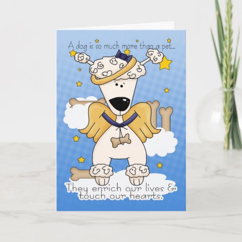 Death of a Dog Sympathy Card _ Loss Of Pet Dog _ D