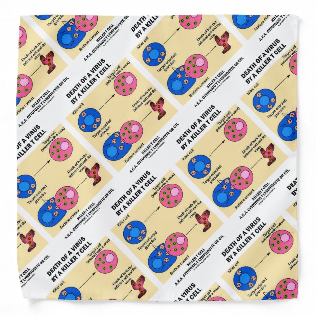 Death Of A Virus By A Killer T Cell Immunology Bandana (Front)