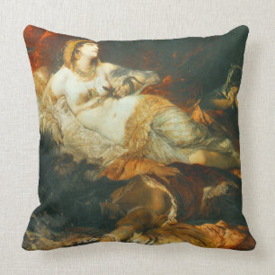 Death of Cleopatra 1875 Throw Pillow