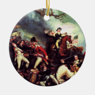 Death Of General Mercer at the Battle of Princeton Ceramic Ornament