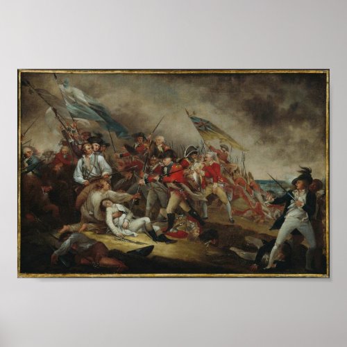 Death of General Warren at Battle of Bunker Hill Poster