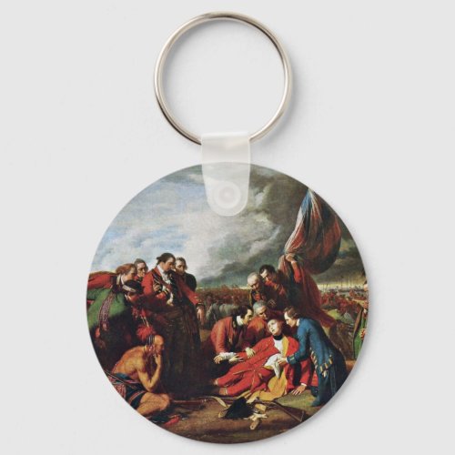 Death Of General Wolfe By West Benjamin Keychain