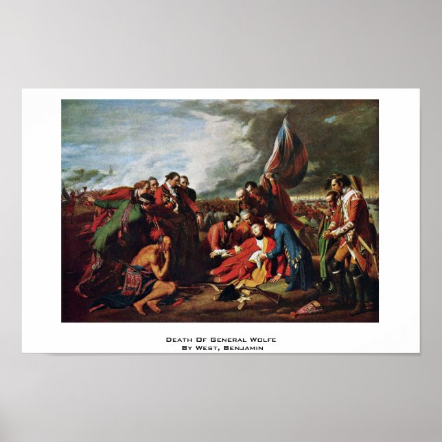 Death Of General Wolfe By West, Benjamin Poster (Front)