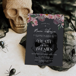 Death Of Her Twenties 30th Birthday Invitation