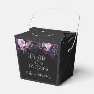 Death Of Her Twenties 30th Birthday Party Favor Boxes