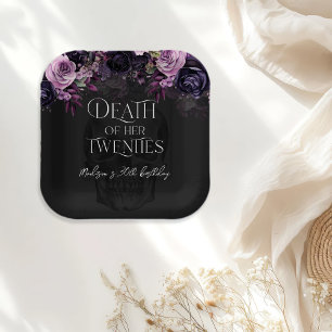 Death Of Her Twenties 30th Birthday Party Paper Plates