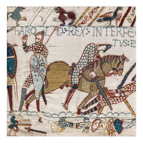 Death of King Harold Bayeux Tapestry Acrylic Print
