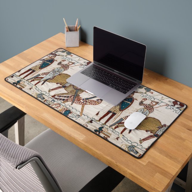 Death of King Harold (Bayeux Tapestry) Desk Mat (Office 2)