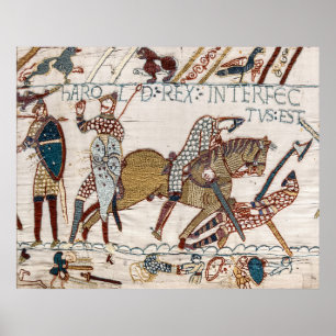 Death of King Harold (Bayeux Tapestry) Poster