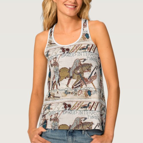 Death of King Harold Bayeux Tapestry Tank Top