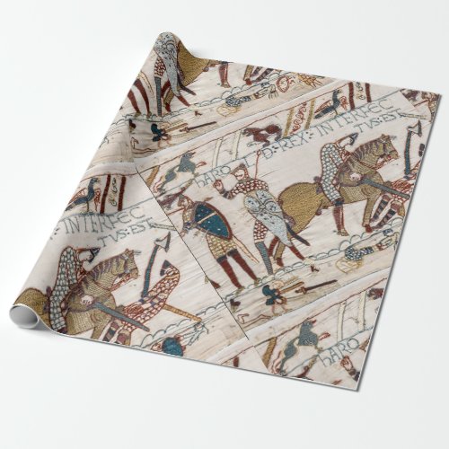 Death of King Harold Bayeux Tapestry Wrapping Paper