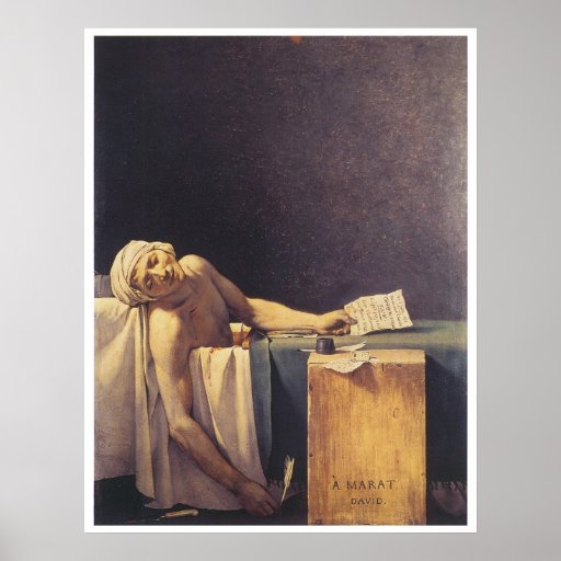 Death of Marat, 1793 Poster | Zazzle